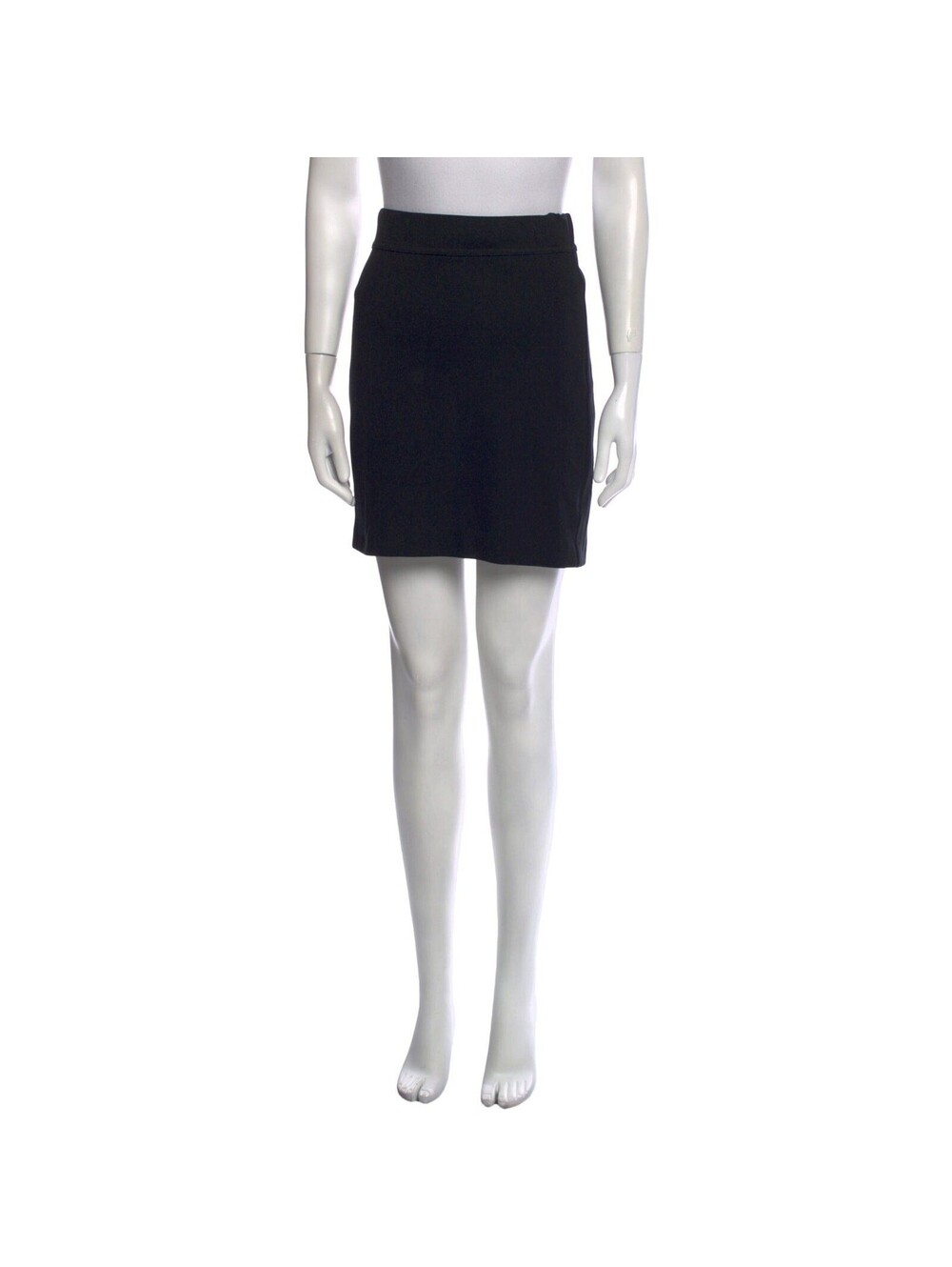 Magaschoni Black Wool Blend Pencil Skirt, Size S